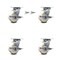 Service Caster 5 Inch Nylon Caster Set with Roller Bearing 4 Brake 2 Swivel Lock SCC-30CS520-NYR-TLB-BSL-2-TLB-2 - alternate 1